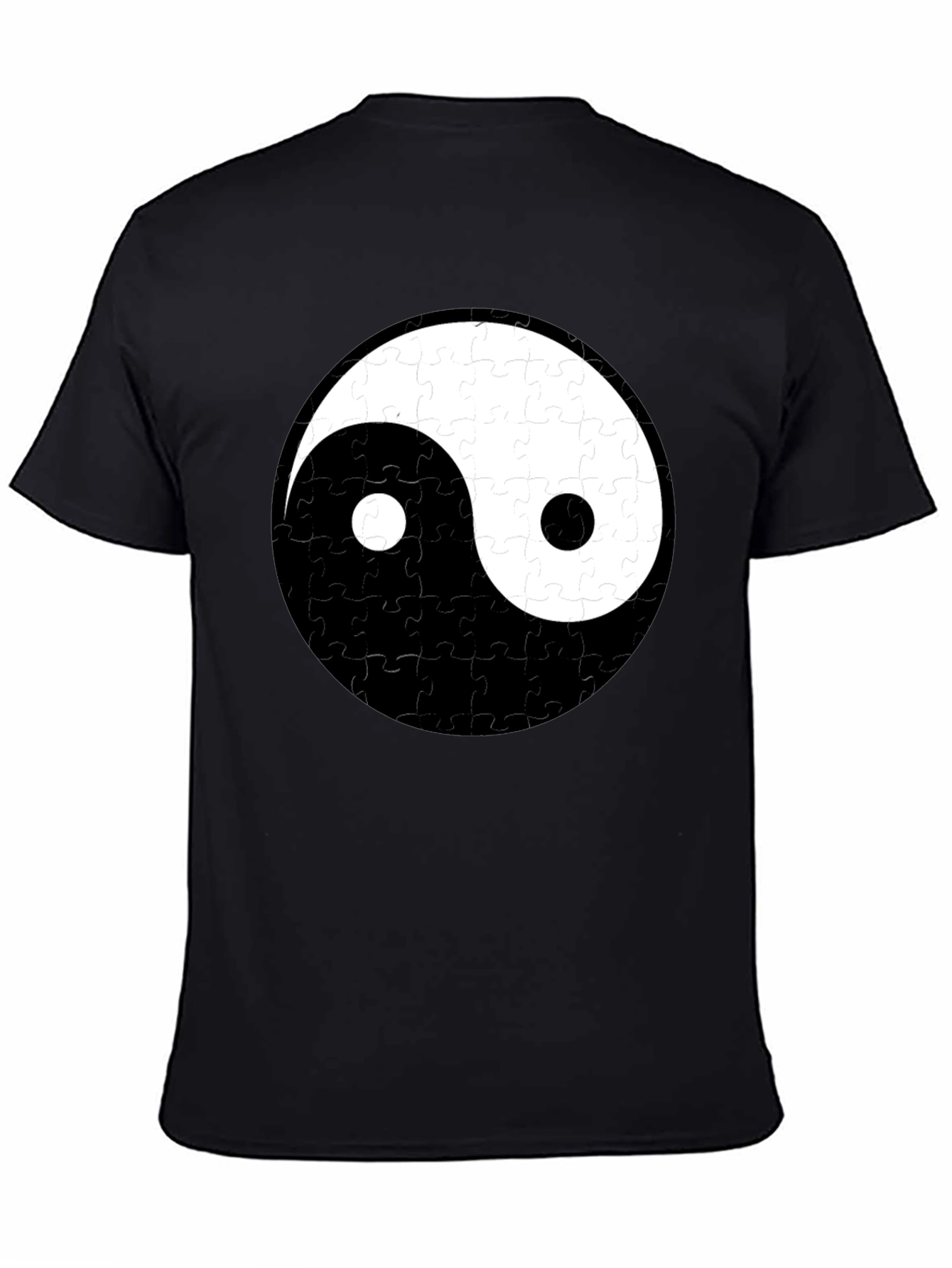 Yin Yang Puzzle Piece T-Shirt - Balance & Style