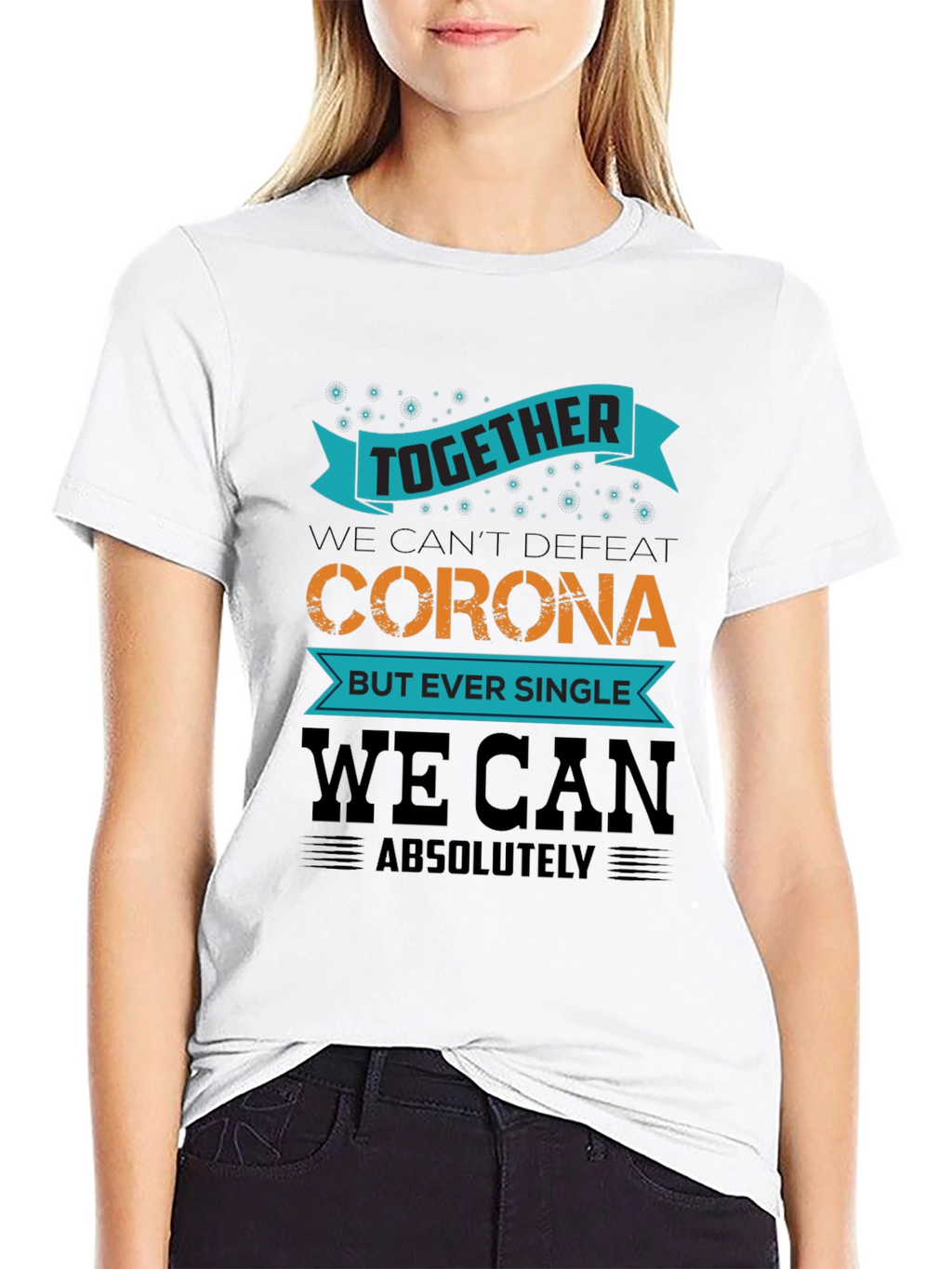 Together We Can Black T-Shirt