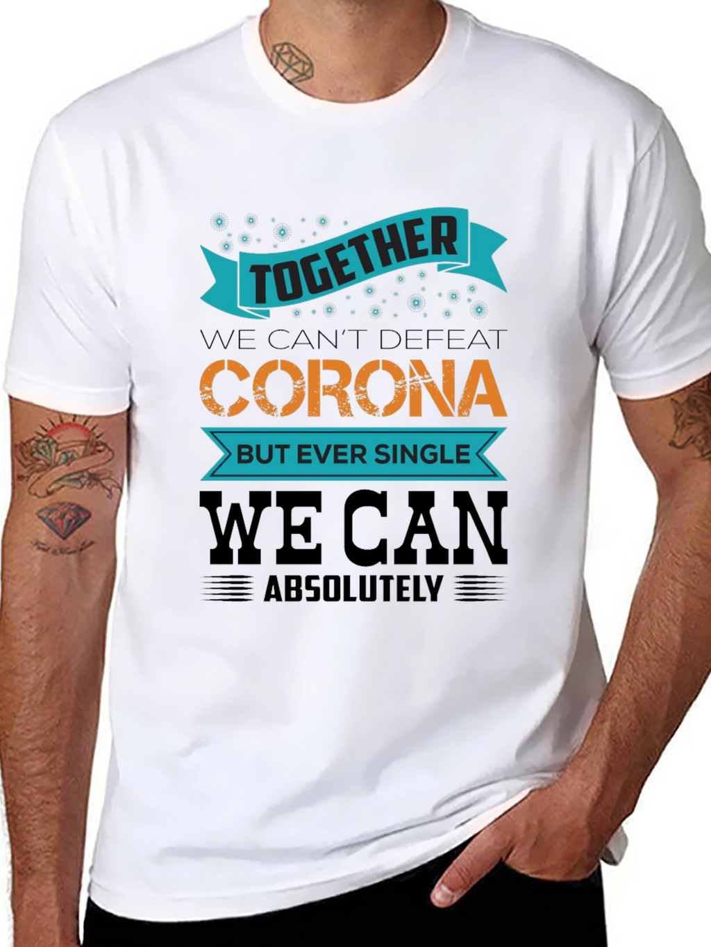 Together We Can Black T-Shirt