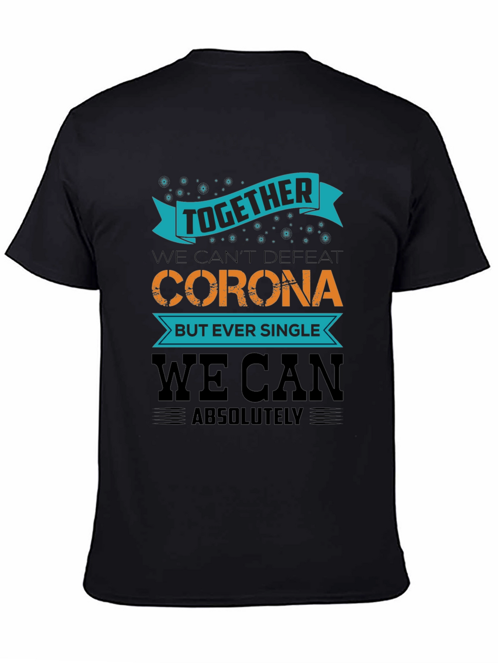 Together We Can Black T-Shirt