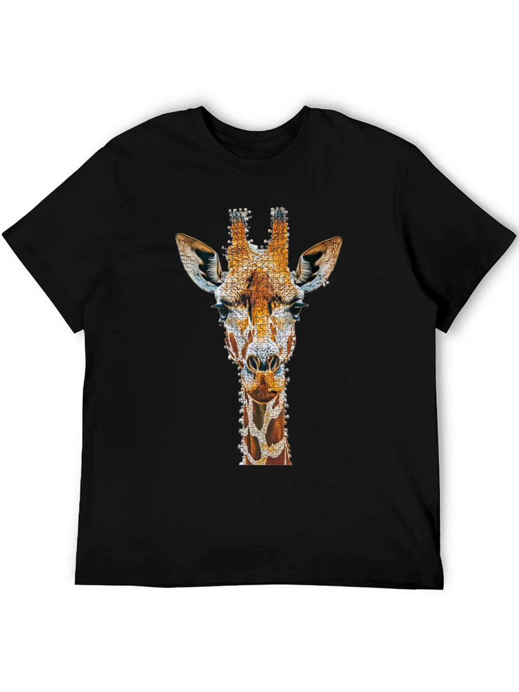 Giraffe Art Print T-Shirt - Unique Graphic Tee