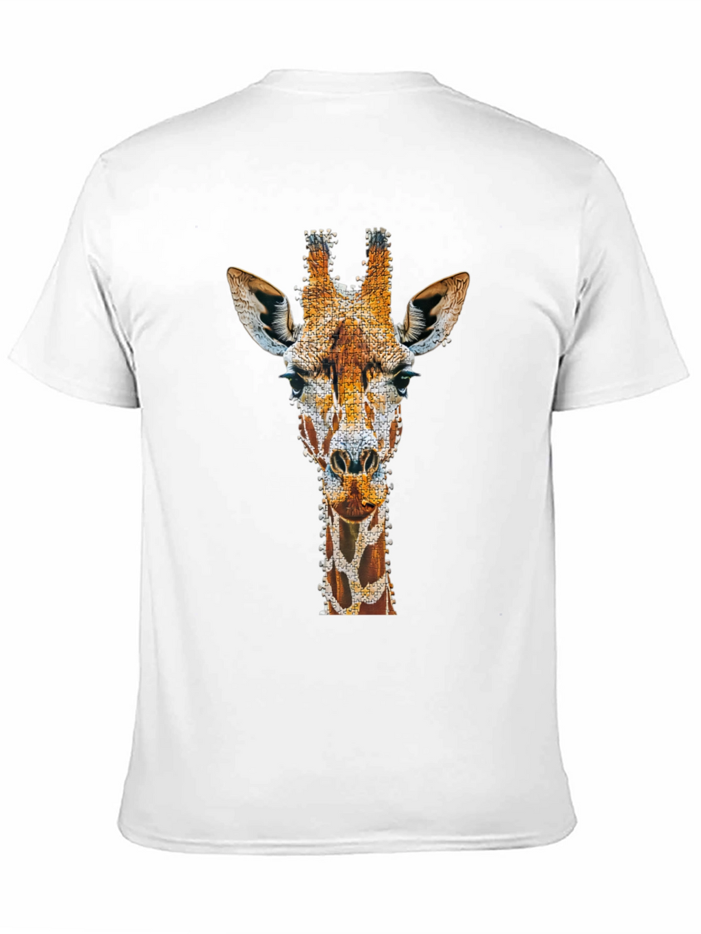Giraffe Art Print T-Shirt - Unique Graphic Tee