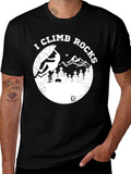 I Climb Rocks T-Shirt - Mountain Adventure Tee