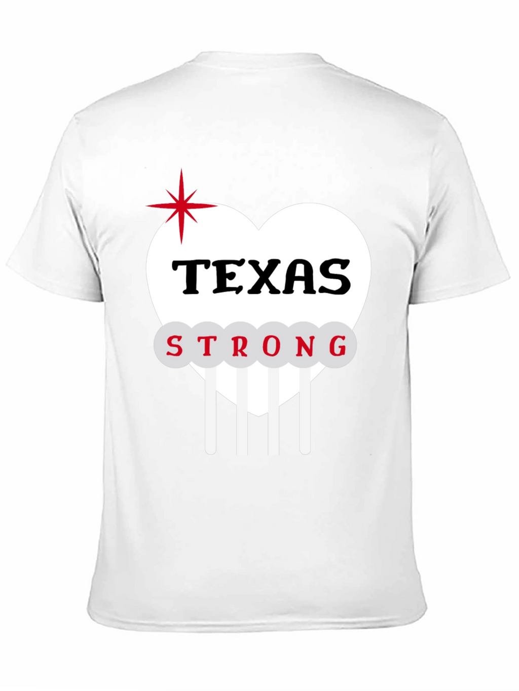 Texas Strong Heart Graphic T-Shirt