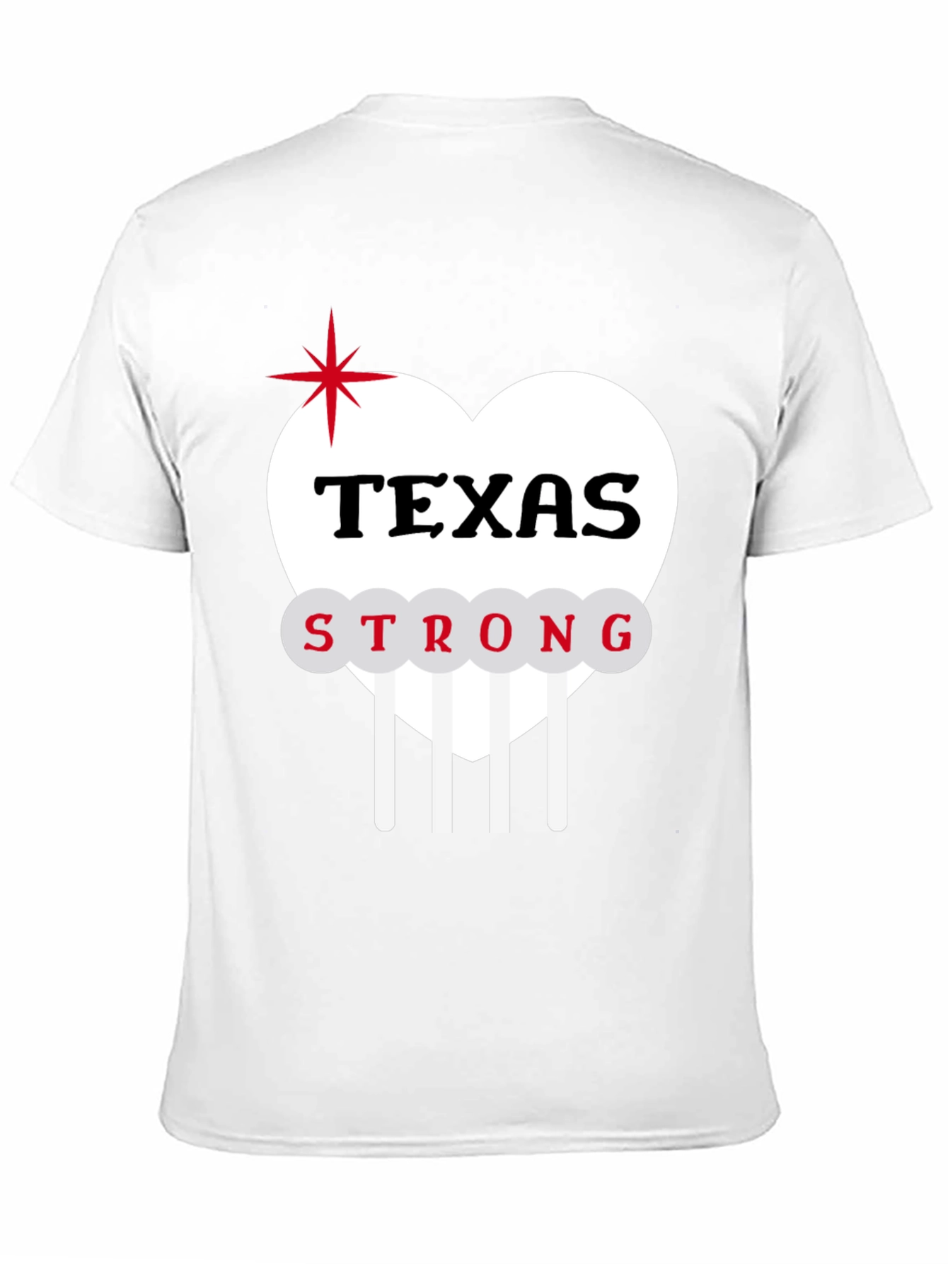 Texas Strong Heart Graphic T-Shirt