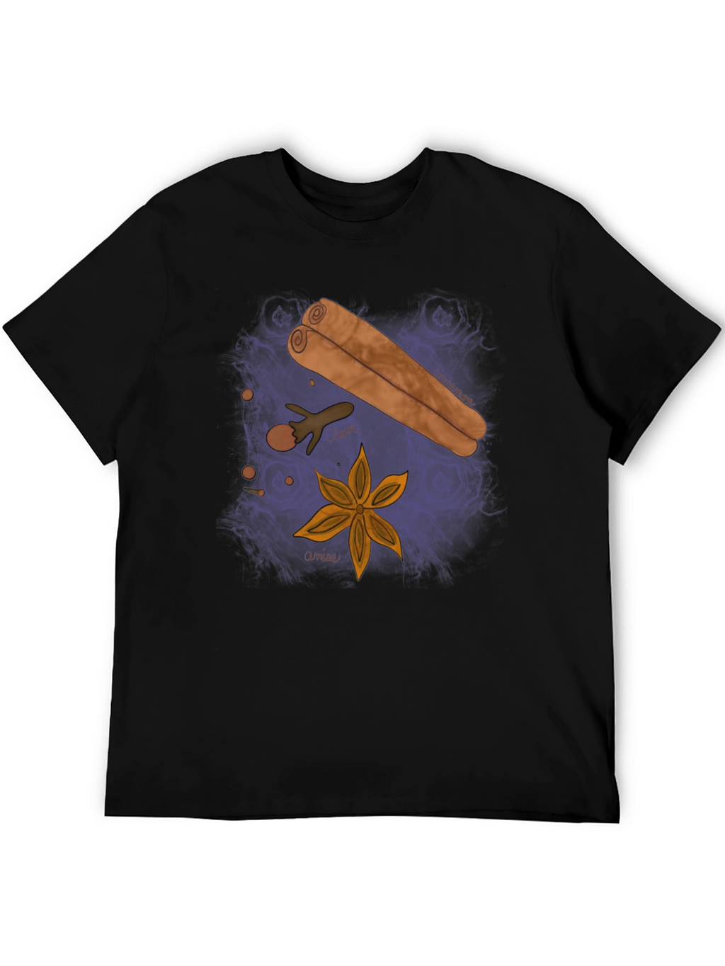 Spice Design Black T-Shirt