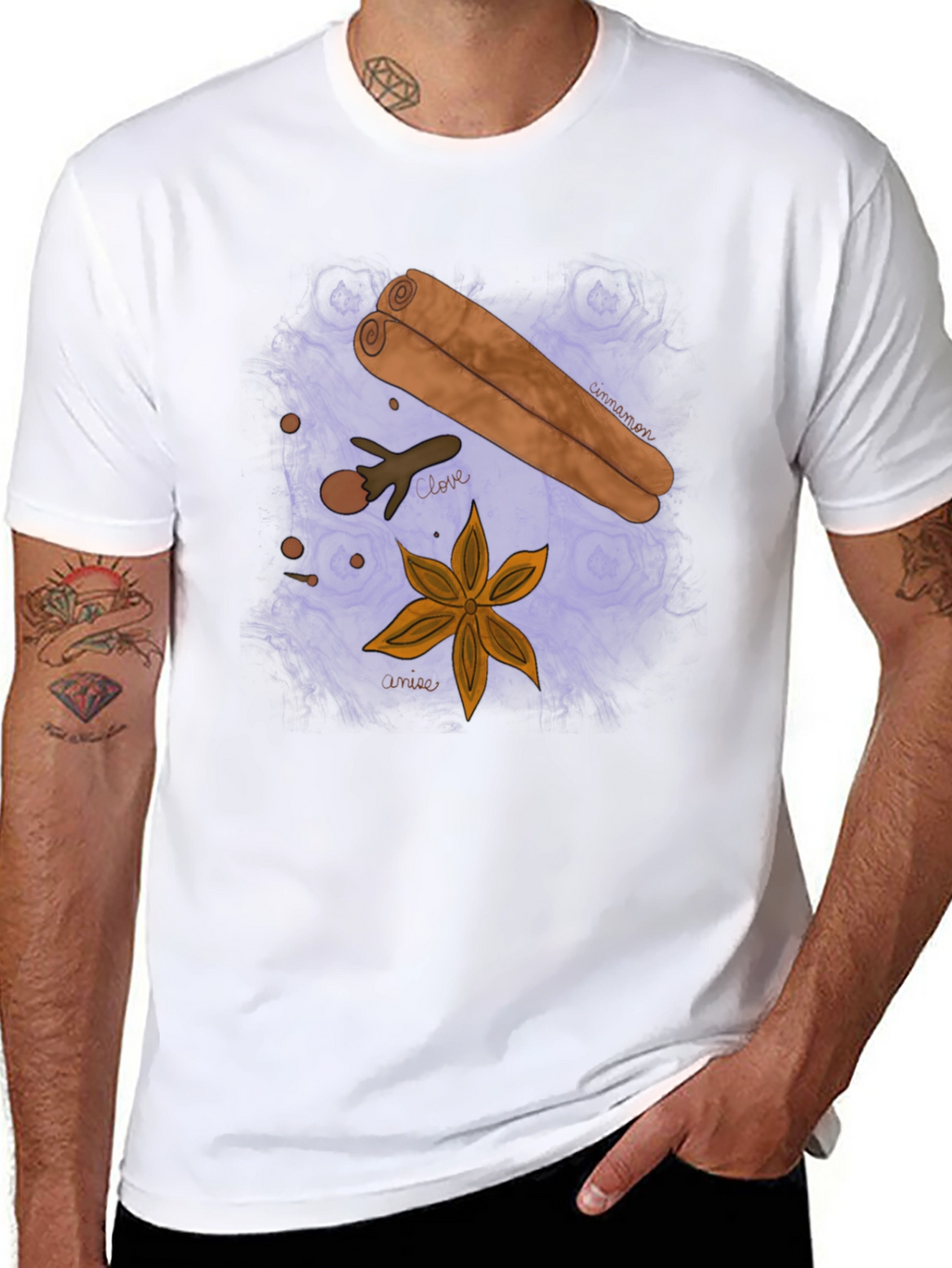 Spice Design Black T-Shirt