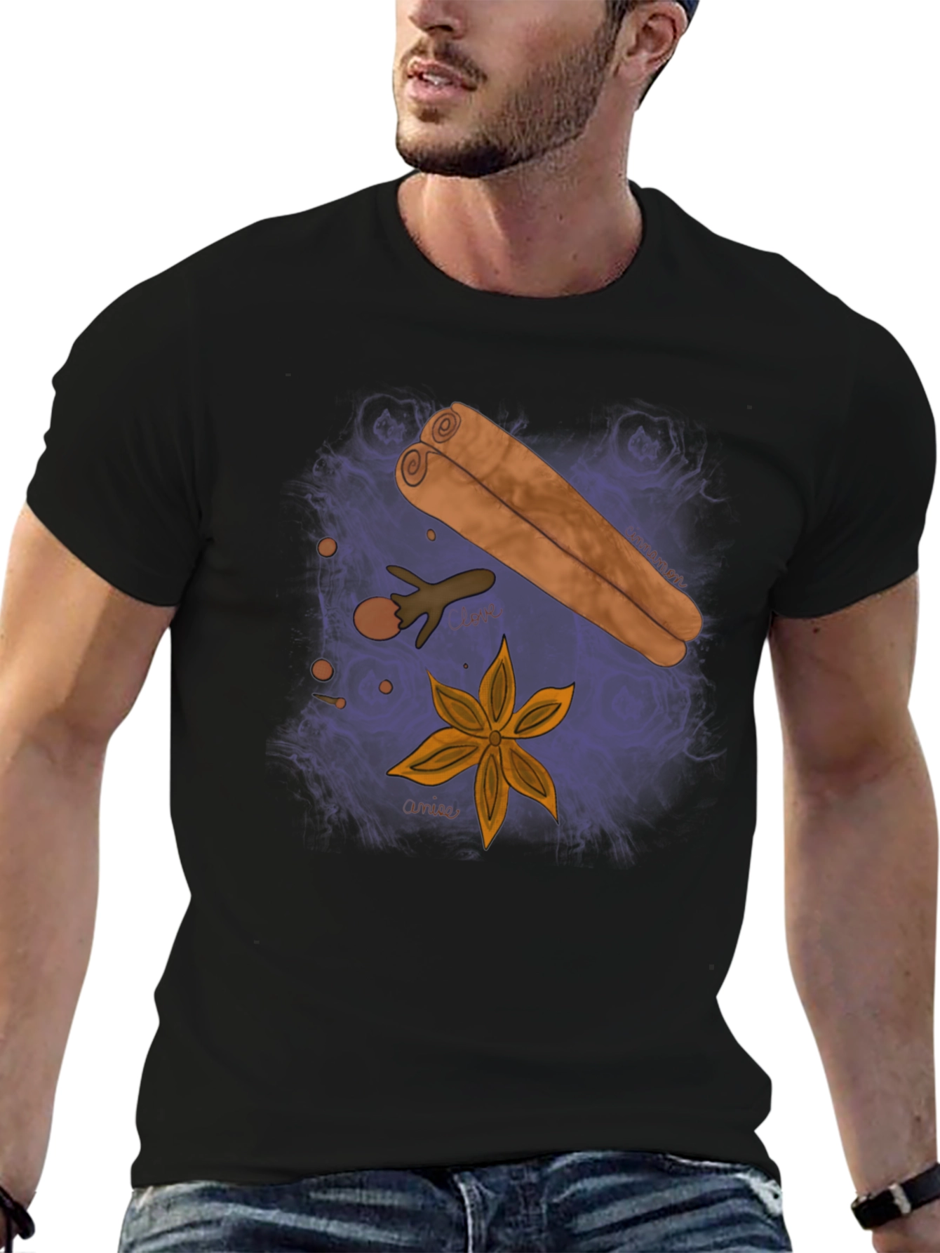 Spice Design Black T-Shirt