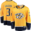 Men's Nashville Predators Jeremy Lauzon #3 Gold Home Breakaway Player Jerseys