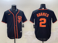 Men's San Francisco Giants Willy Adames #2 Black Replica Player Jerseys