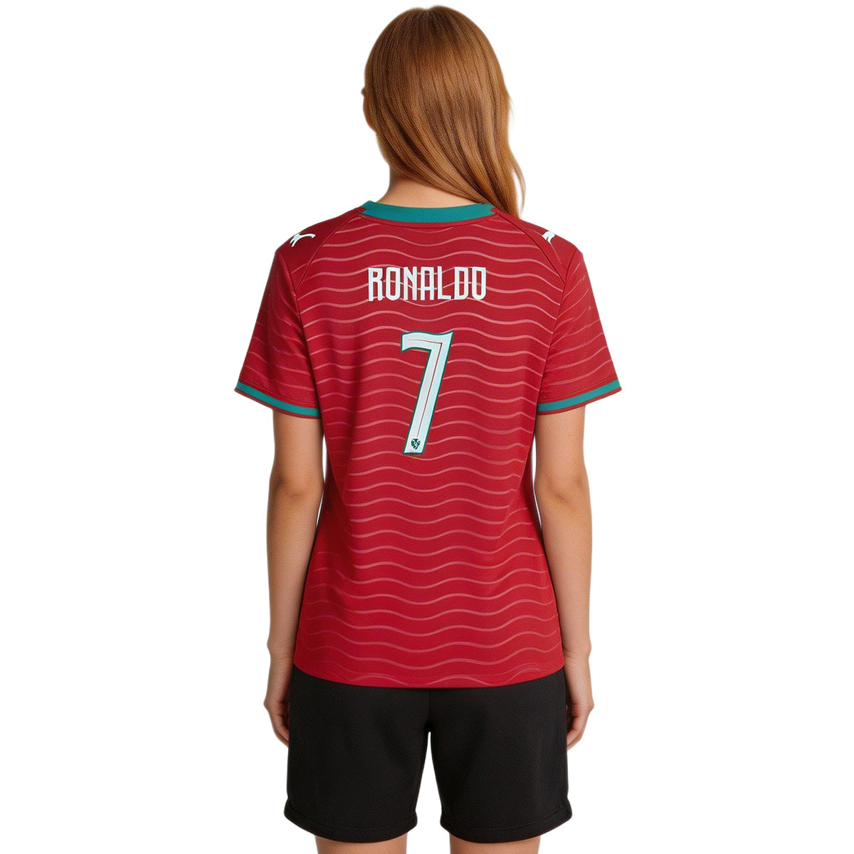 Ronaldo #7 Women's Portugal Home Jersey World Cup 2026 Front
