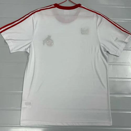 1976/1977 1. FC Köln Home White Retro Soccer Jersey Back