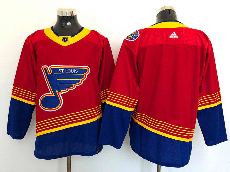 Men's St. Louis Blues Red Premier Breakaway Heritage Blank Jerseys