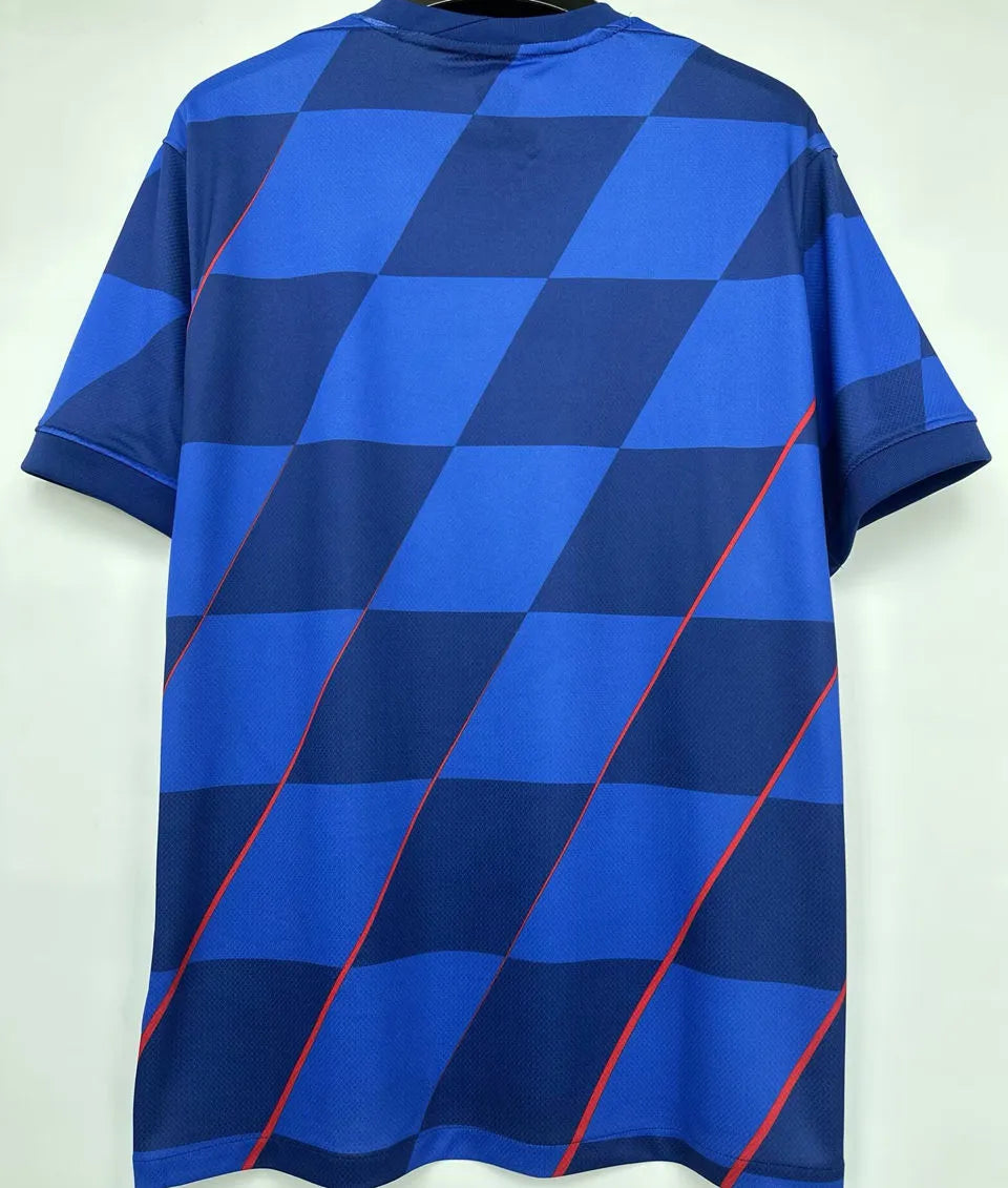 2024/25 Croatia 1:1 Quality Away Fans Soccer Jersey Back