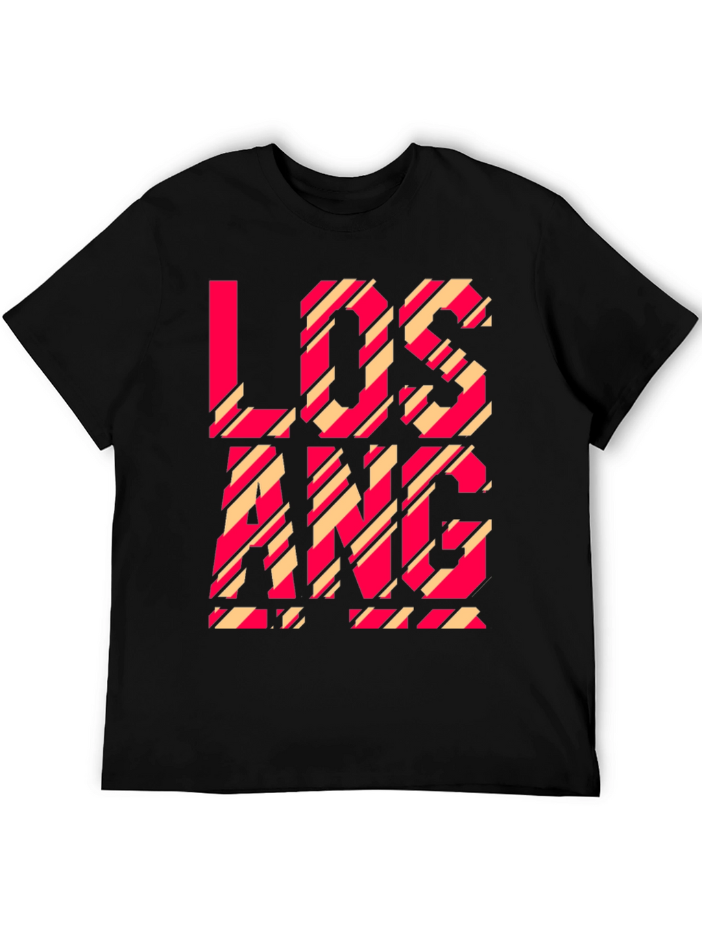 Los Angeles Striped Graphic Tee