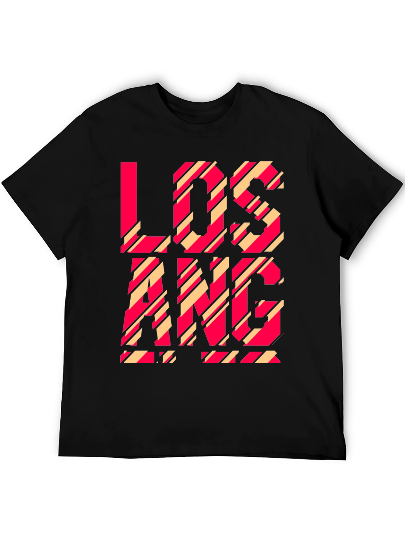 Los Angeles Striped Graphic Tee