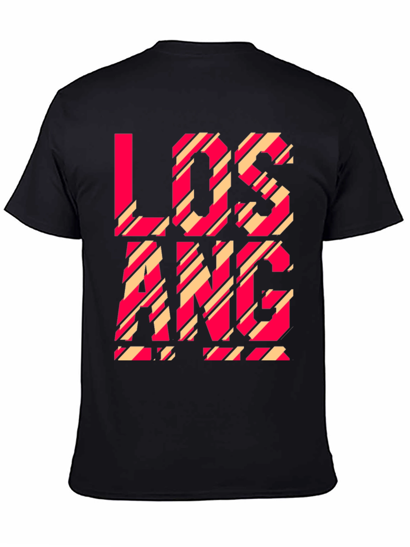 Los Angeles Striped Graphic Tee