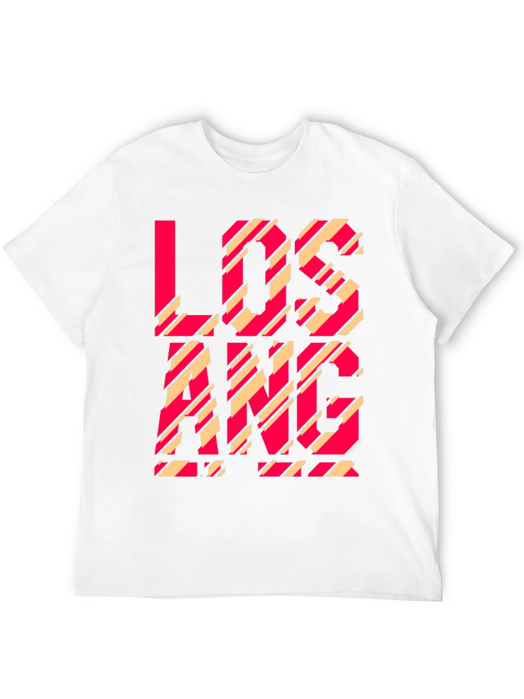 Los Angeles Striped Graphic Tee