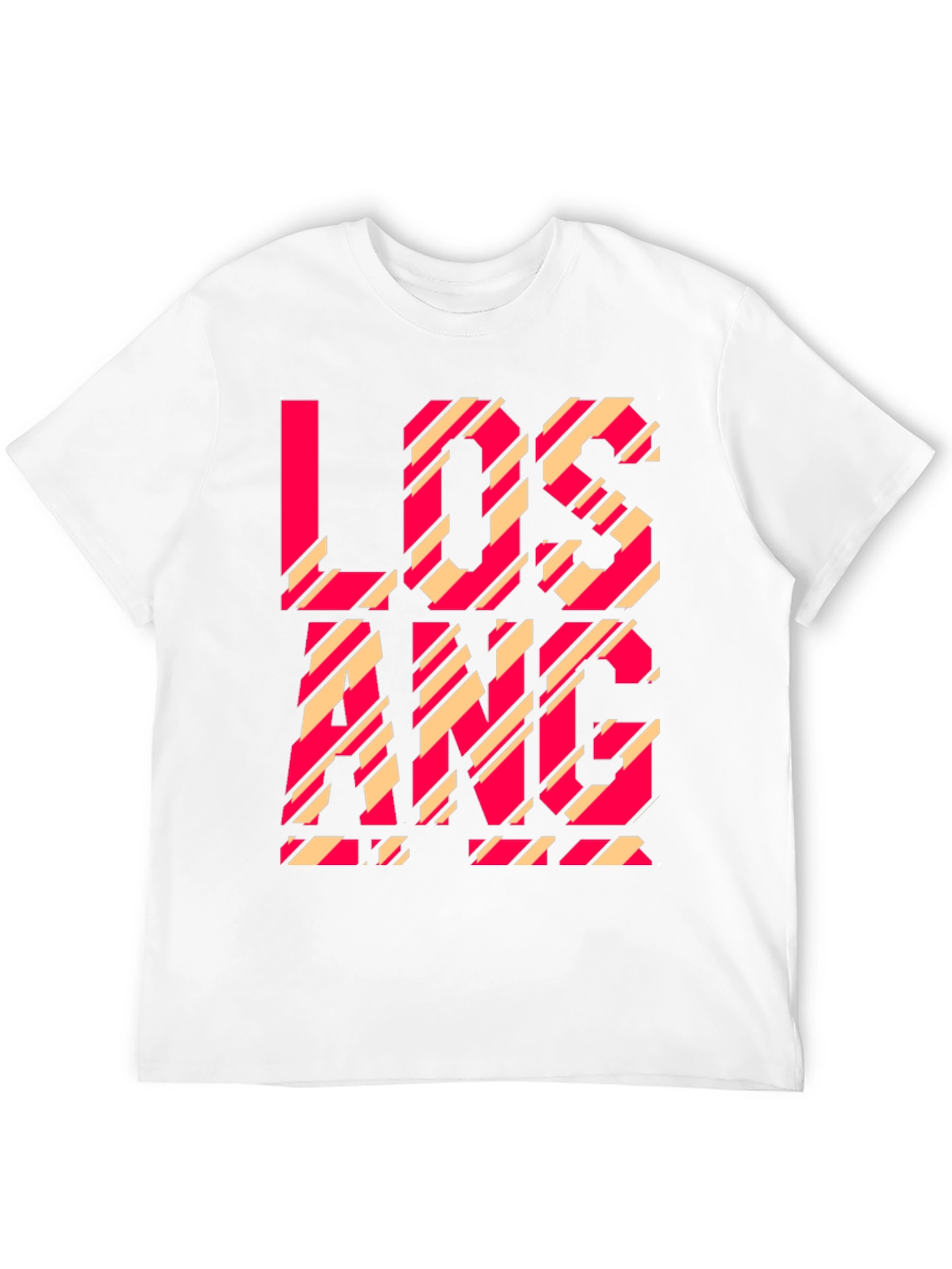 Los Angeles Striped Graphic Tee