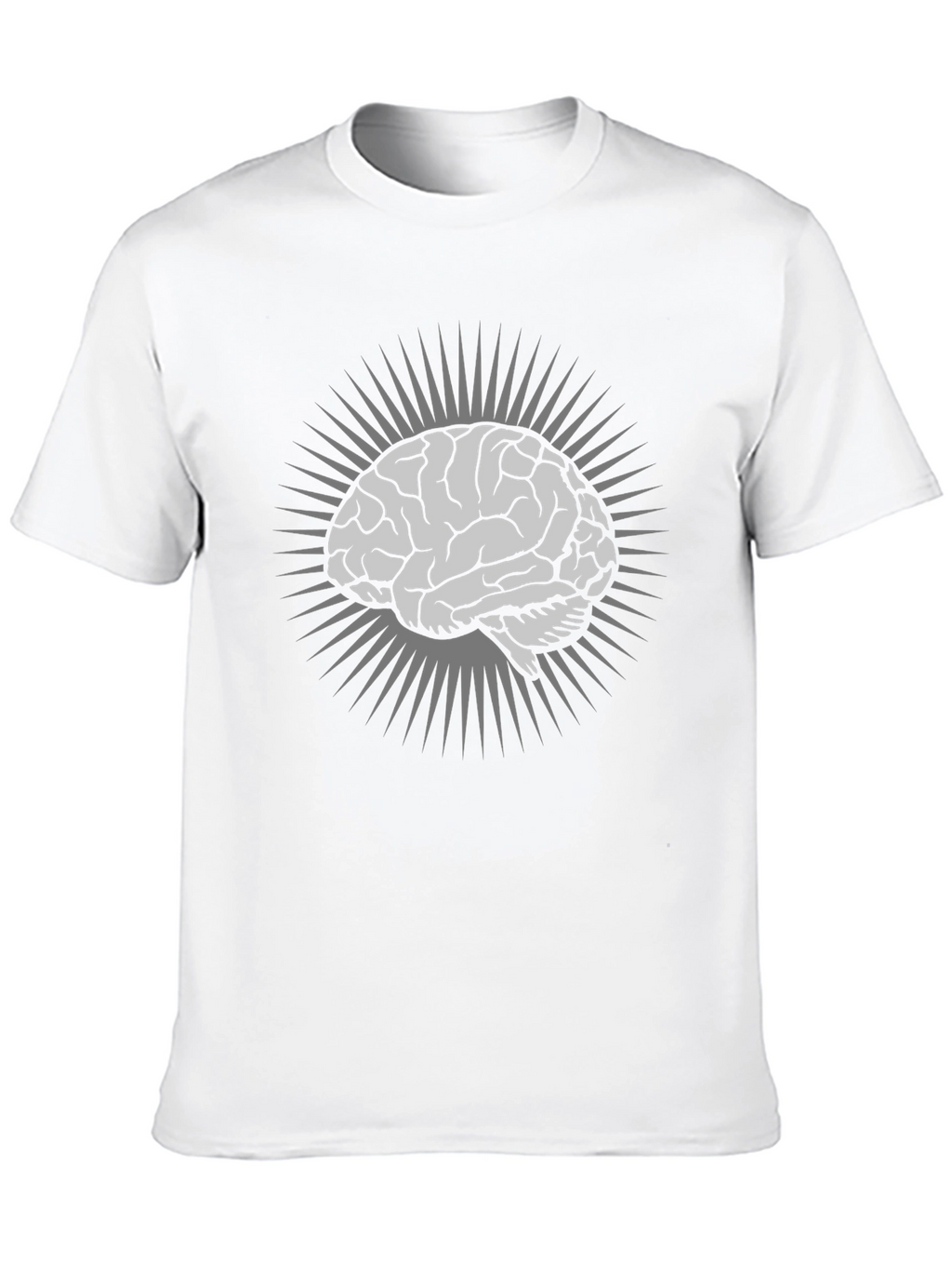 Brain Graphic T-Shirt - Black Cotton Tee