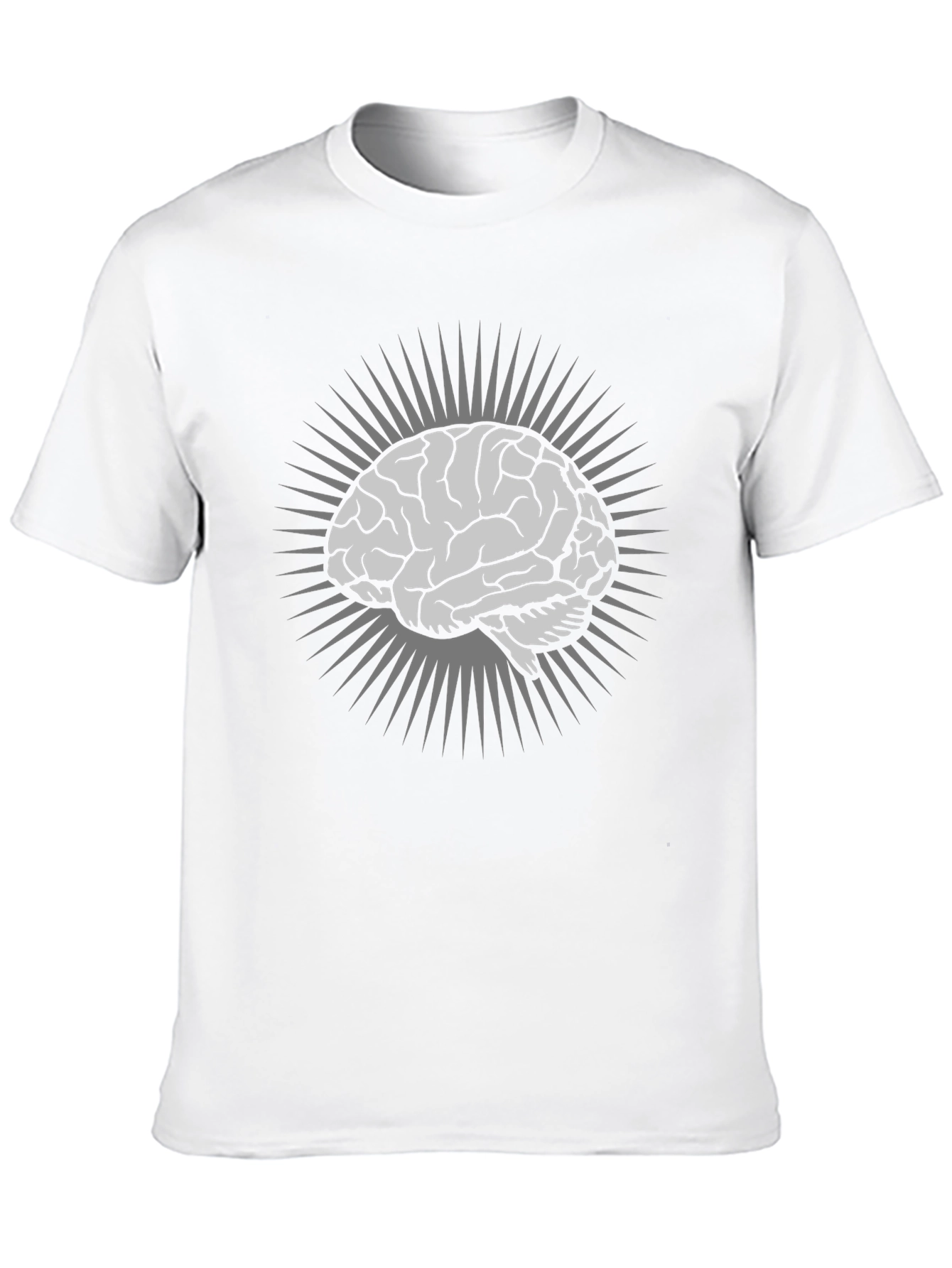 Brain Graphic T-Shirt - Black Cotton Tee