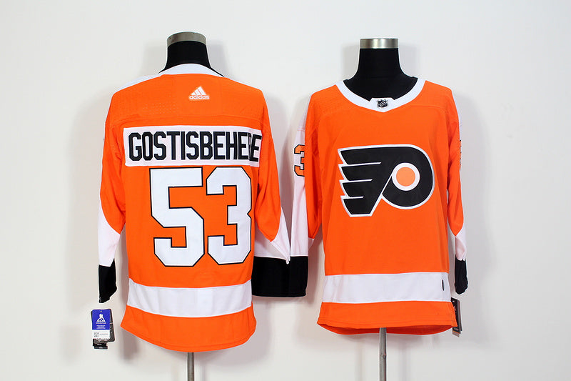 Men's Philadelphia Flyers Shayne Gostisbehere #53 Orange Player Jerseys