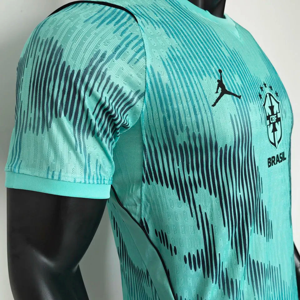 2026/27 Brazil Goalkeeper Player Version Soccer Jersey Detail 4