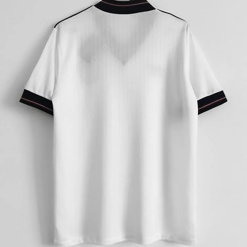 1984/1987 England Home White Retro Soccer Jersey Back