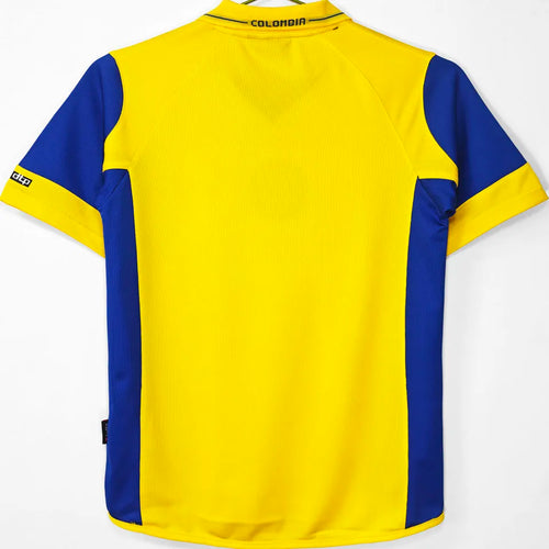 2003/2005 Colombia Home Yellow Retro Soccer Jersey Back