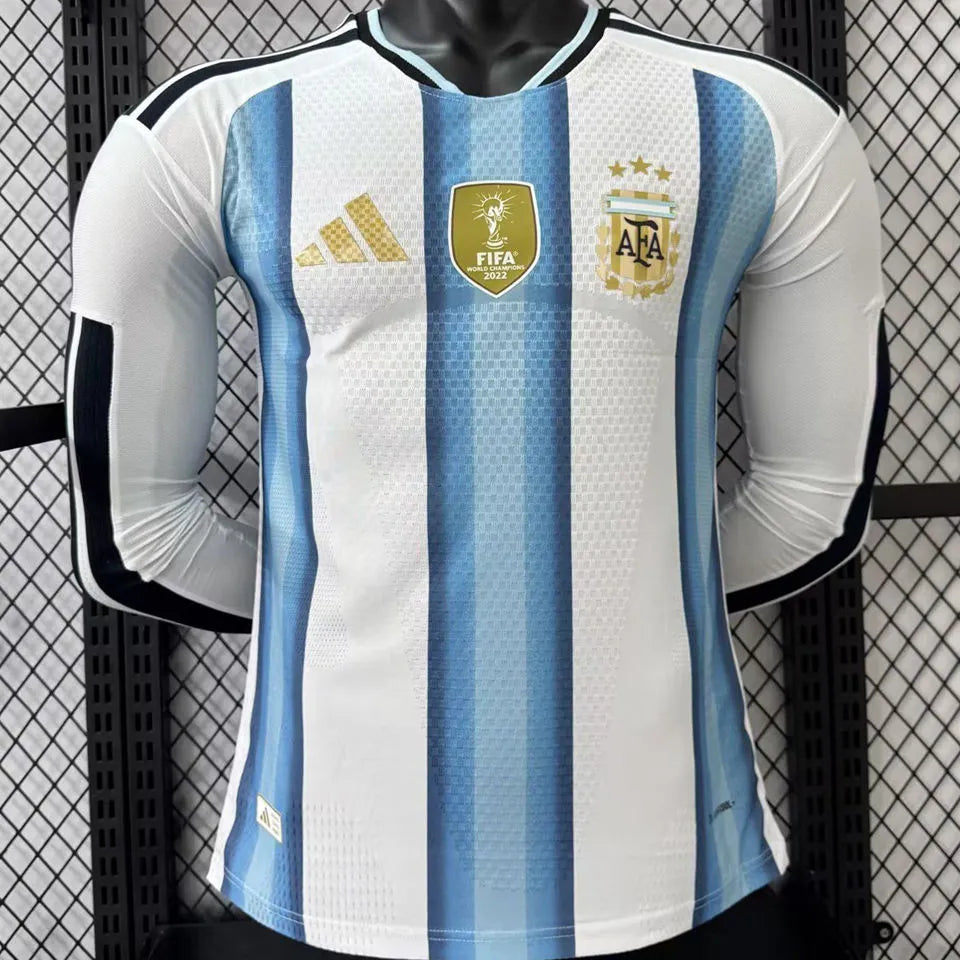 2026/27 Argentina Home Player Version Long Sleeve Soccer Jersey 背上有1893 Front