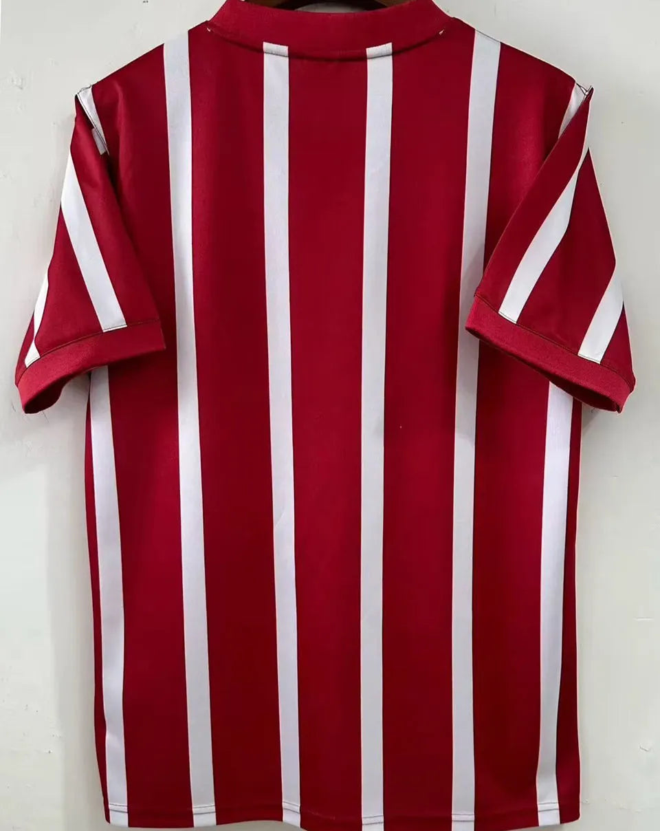 1956 Man City White Red Retro Soccer Jersey Back