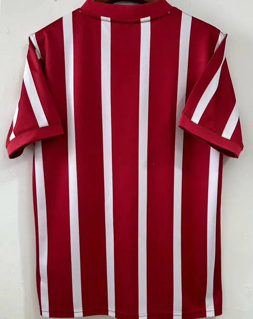 1956 Man City White Red Retro Soccer Jersey Back
