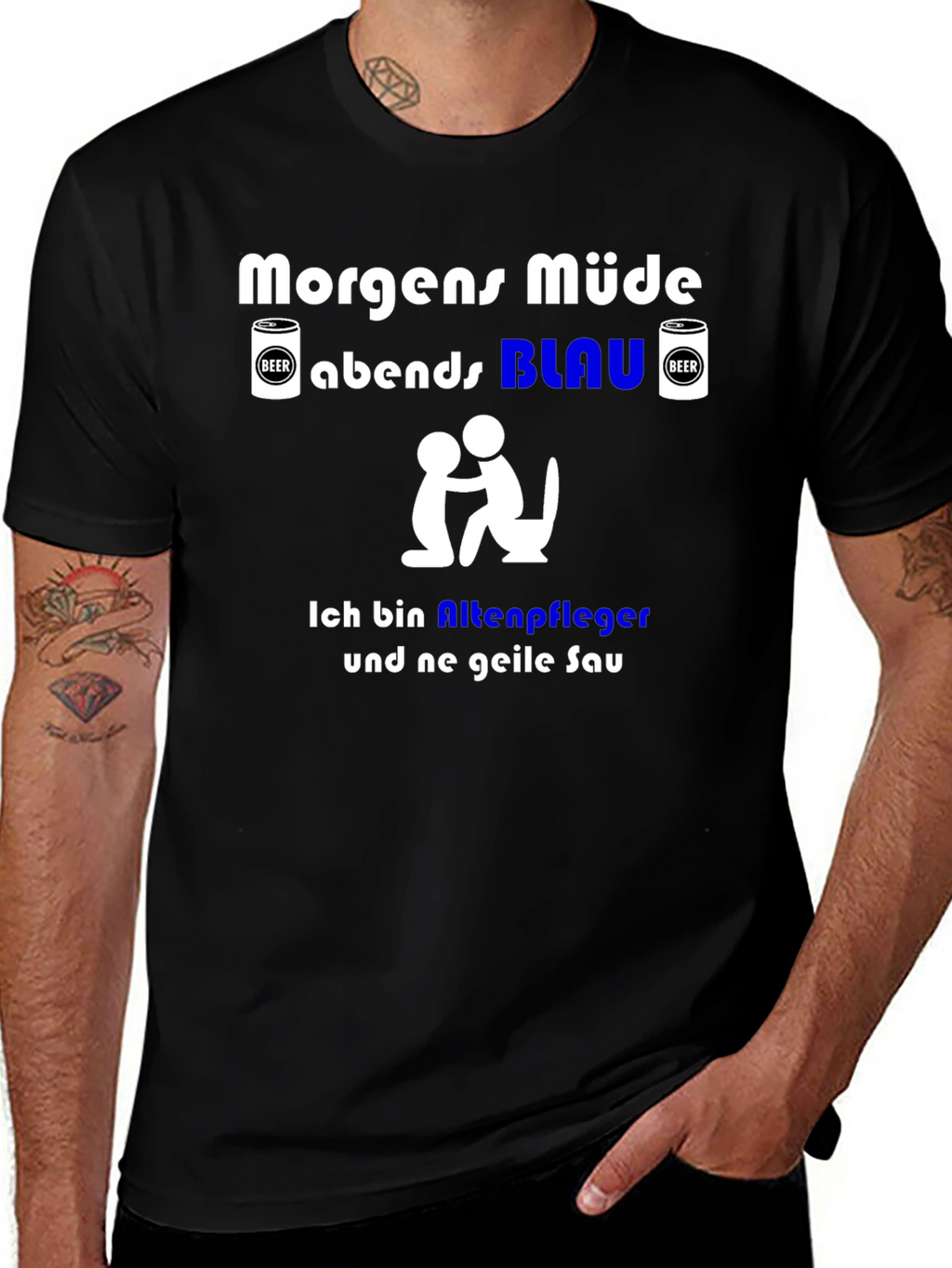 Funny German Slogan T-Shirt - Nursing Home Worker