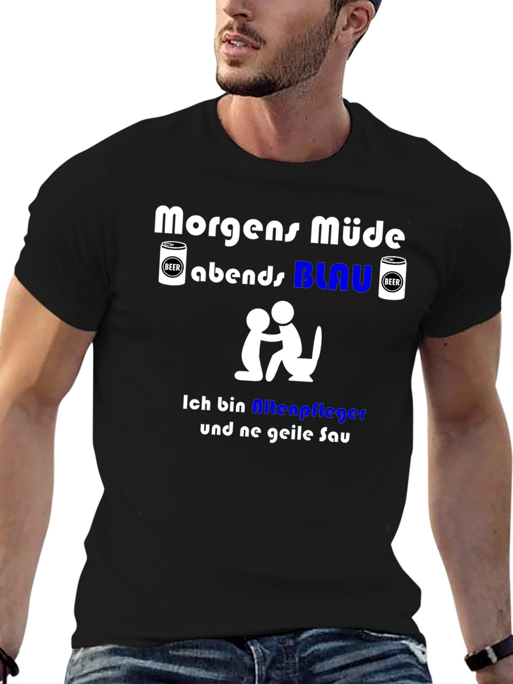 Funny German Slogan T-Shirt - Nursing Home Worker