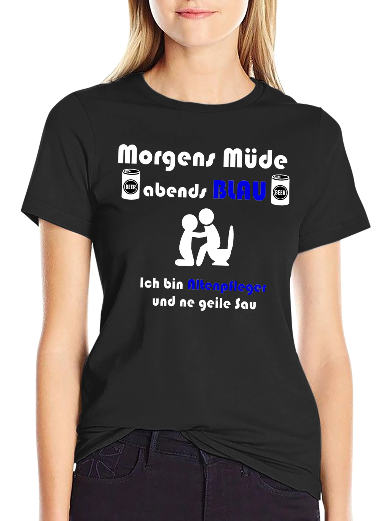 Funny German Slogan T-Shirt - Nursing Home Worker