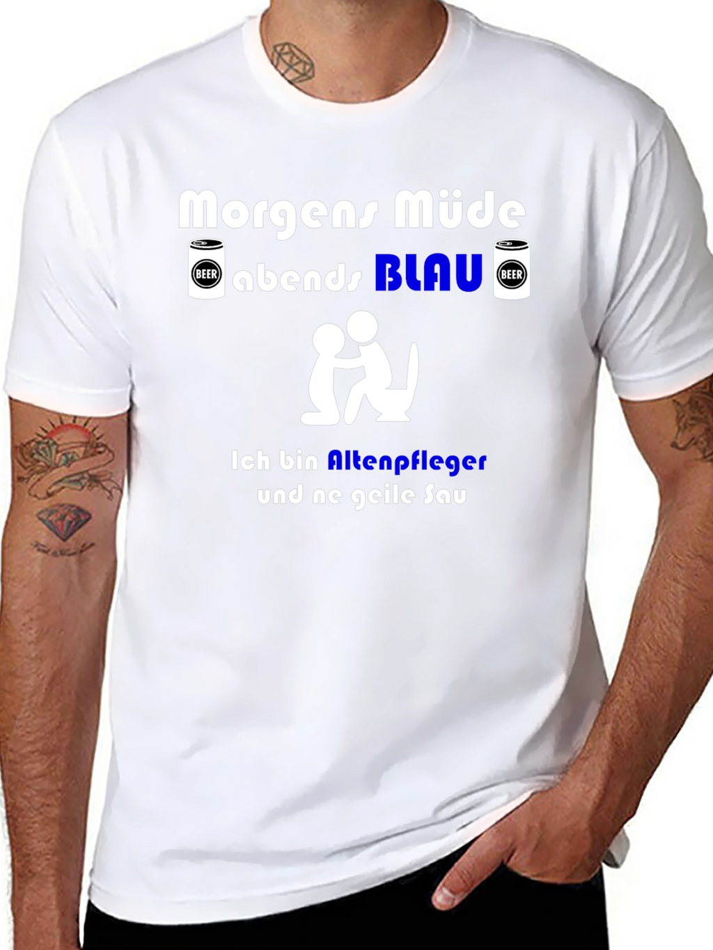 Funny German Slogan T-Shirt - Nursing Home Worker