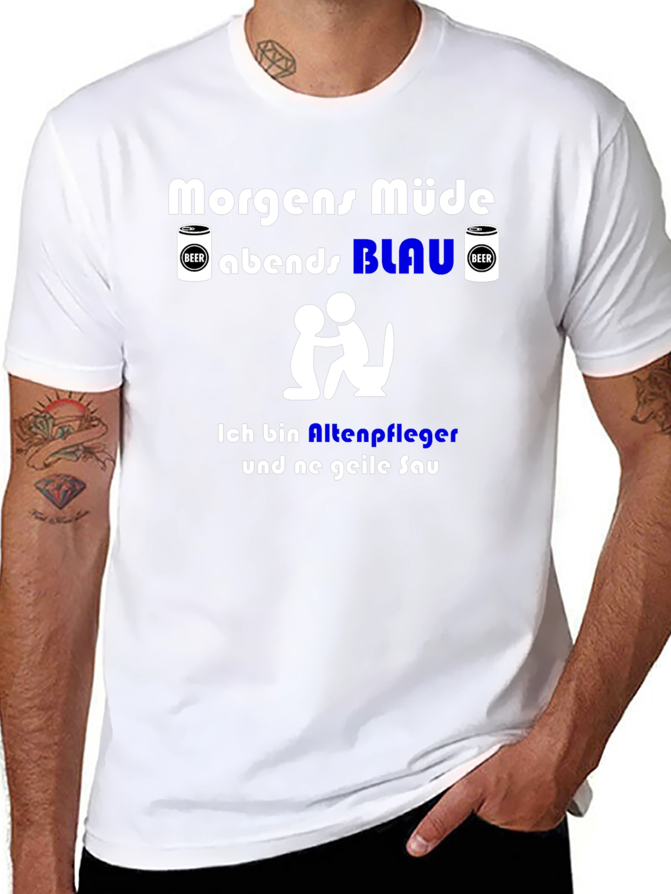 Funny German Slogan T-Shirt - Nursing Home Worker