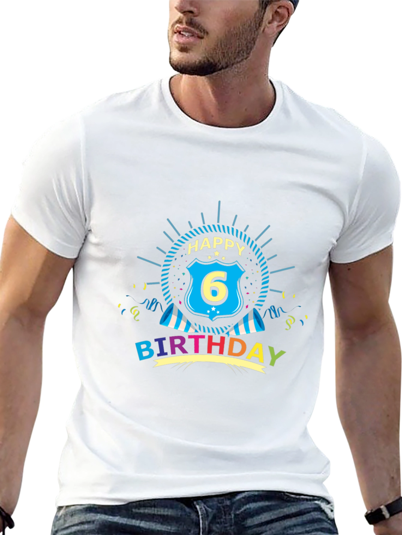 Happy 6th Birthday Graphic Tee