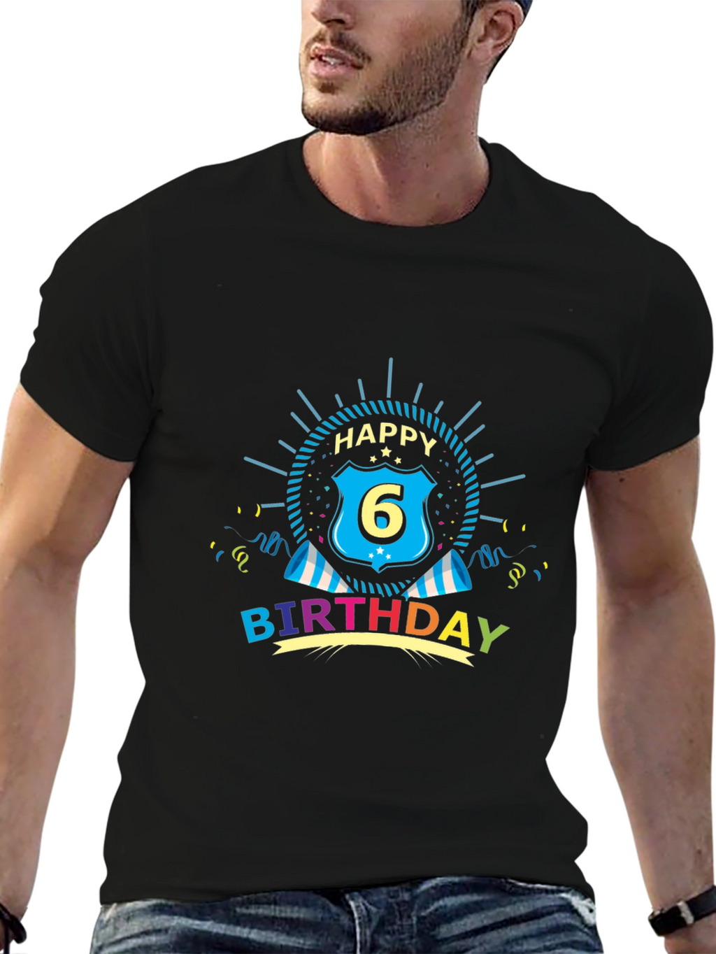 Happy 6th Birthday Graphic Tee