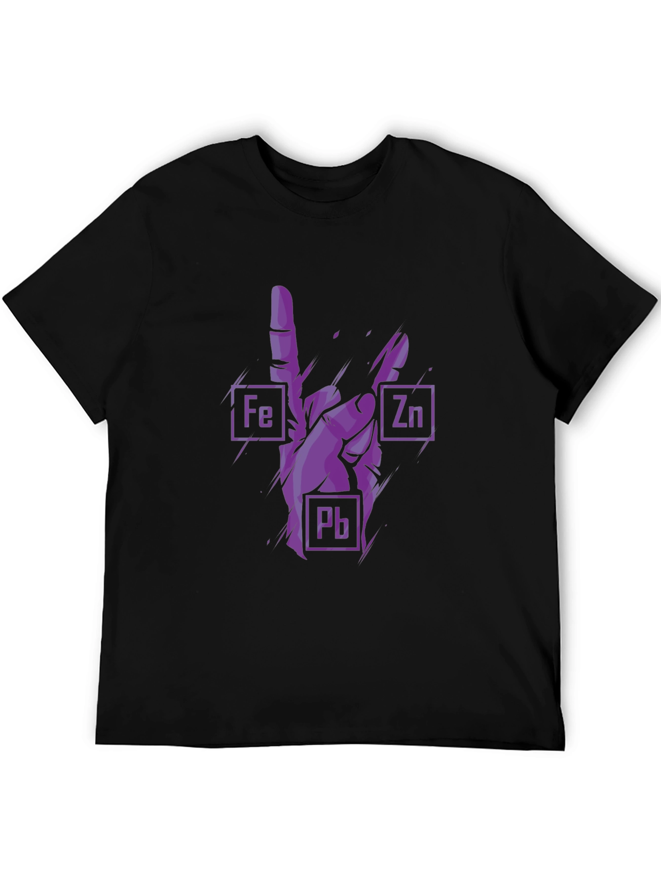Rock On Chemistry T-Shirt - Iron Zinc Lead Design
