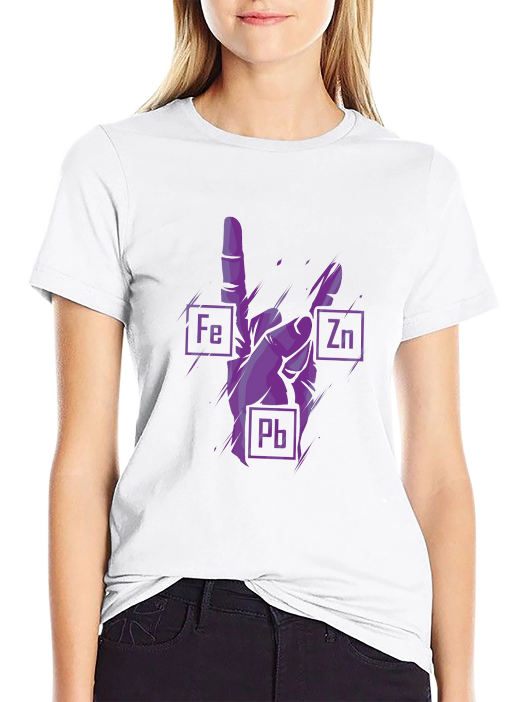 Rock On Chemistry T-Shirt - Iron Zinc Lead Design