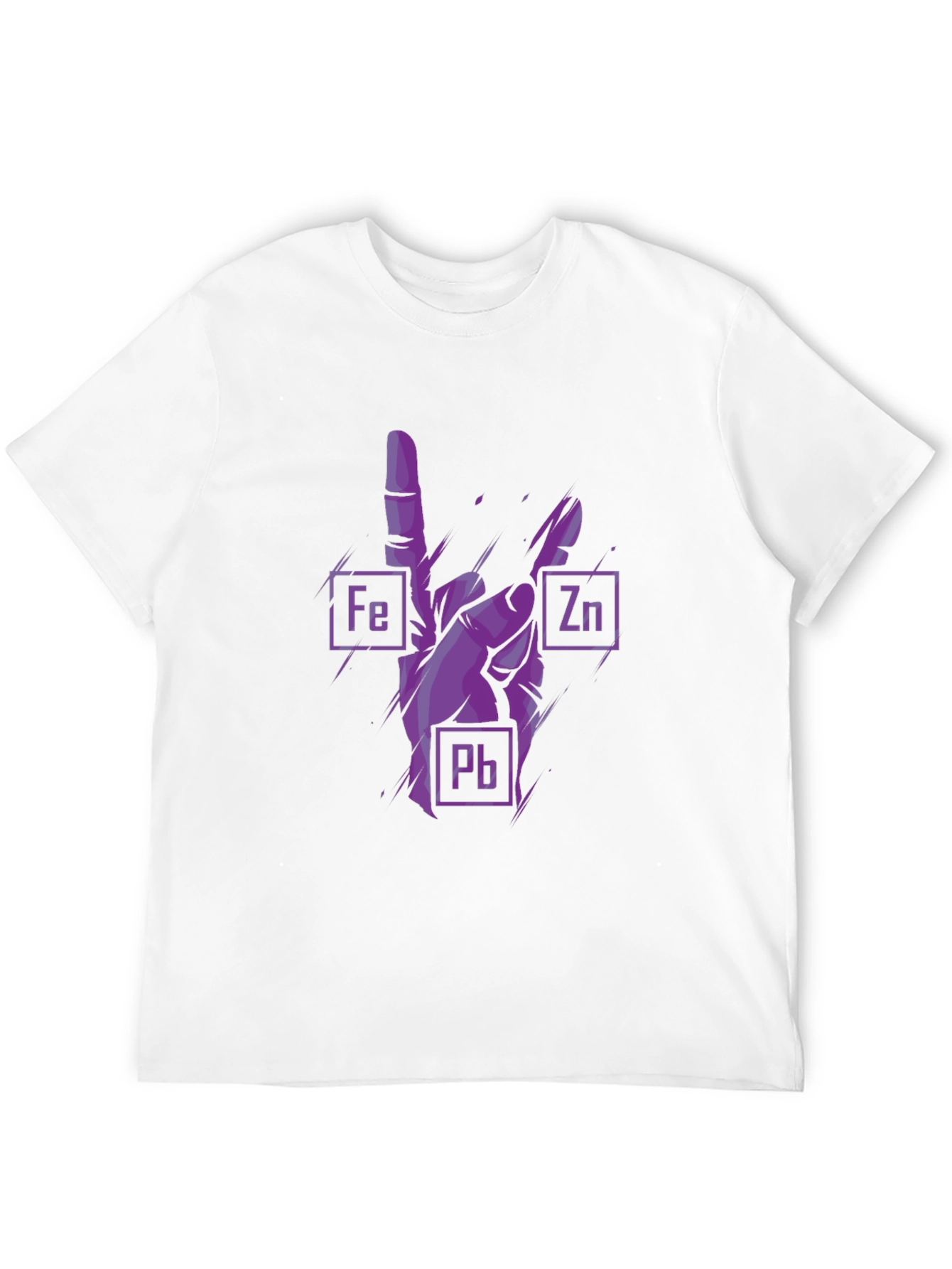 Rock On Chemistry T-Shirt - Iron Zinc Lead Design