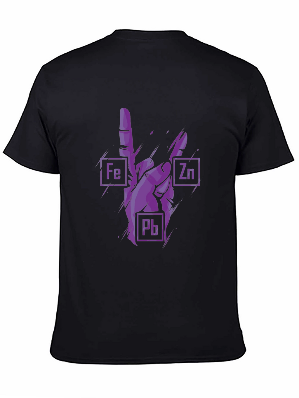 Rock On Chemistry T-Shirt - Iron Zinc Lead Design