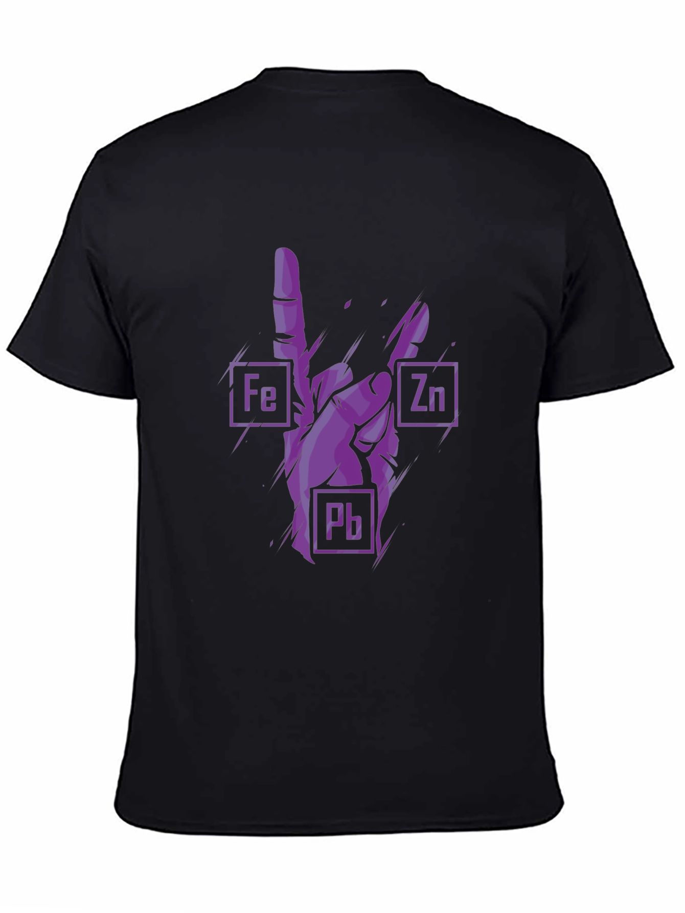 Rock On Chemistry T-Shirt - Iron Zinc Lead Design