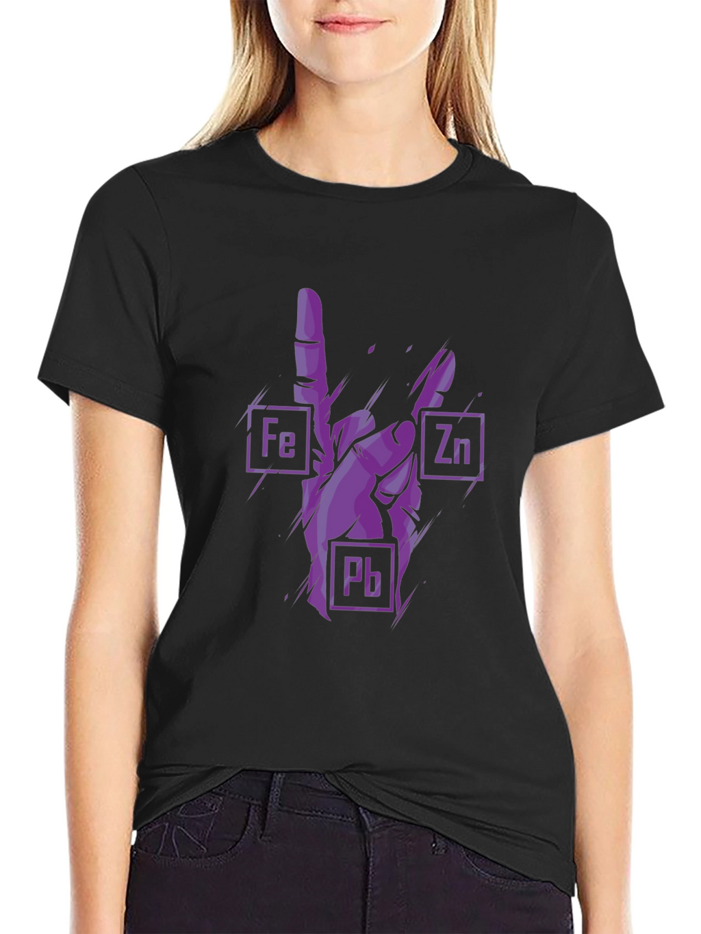 Rock On Chemistry T-Shirt - Iron Zinc Lead Design