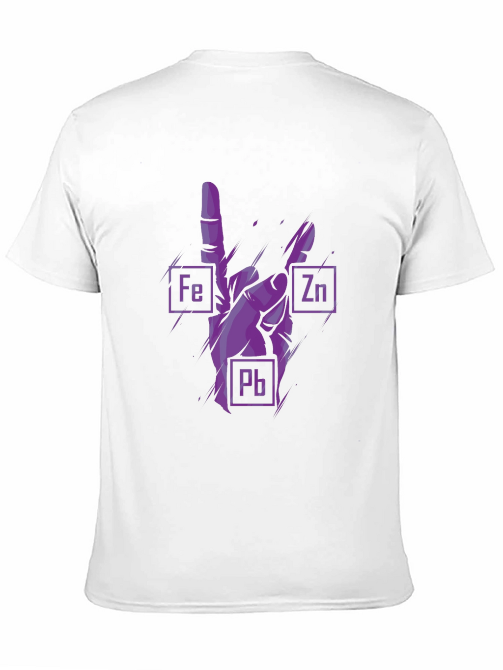 Rock On Chemistry T-Shirt - Iron Zinc Lead Design