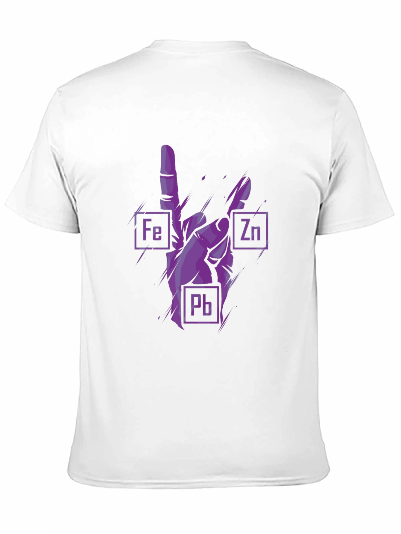Rock On Chemistry T-Shirt - Iron Zinc Lead Design