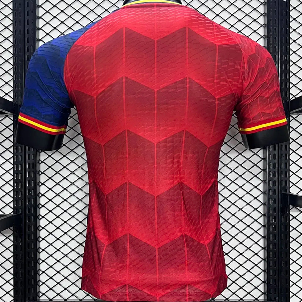 2024/25 Spain Special Edition Red Player Version Soccer Jersey Back
