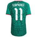 S.Giménez #11 Mexico Home Match Jersey Player Version World Cup 2026 Front