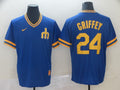 Men's Seattle Mariners Ken Griffey Jr. #24 Blue Replica Player Jerseys